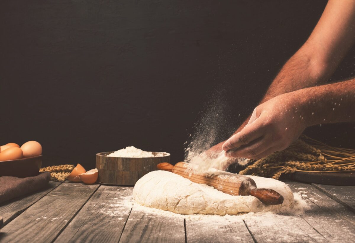 Process of working dough