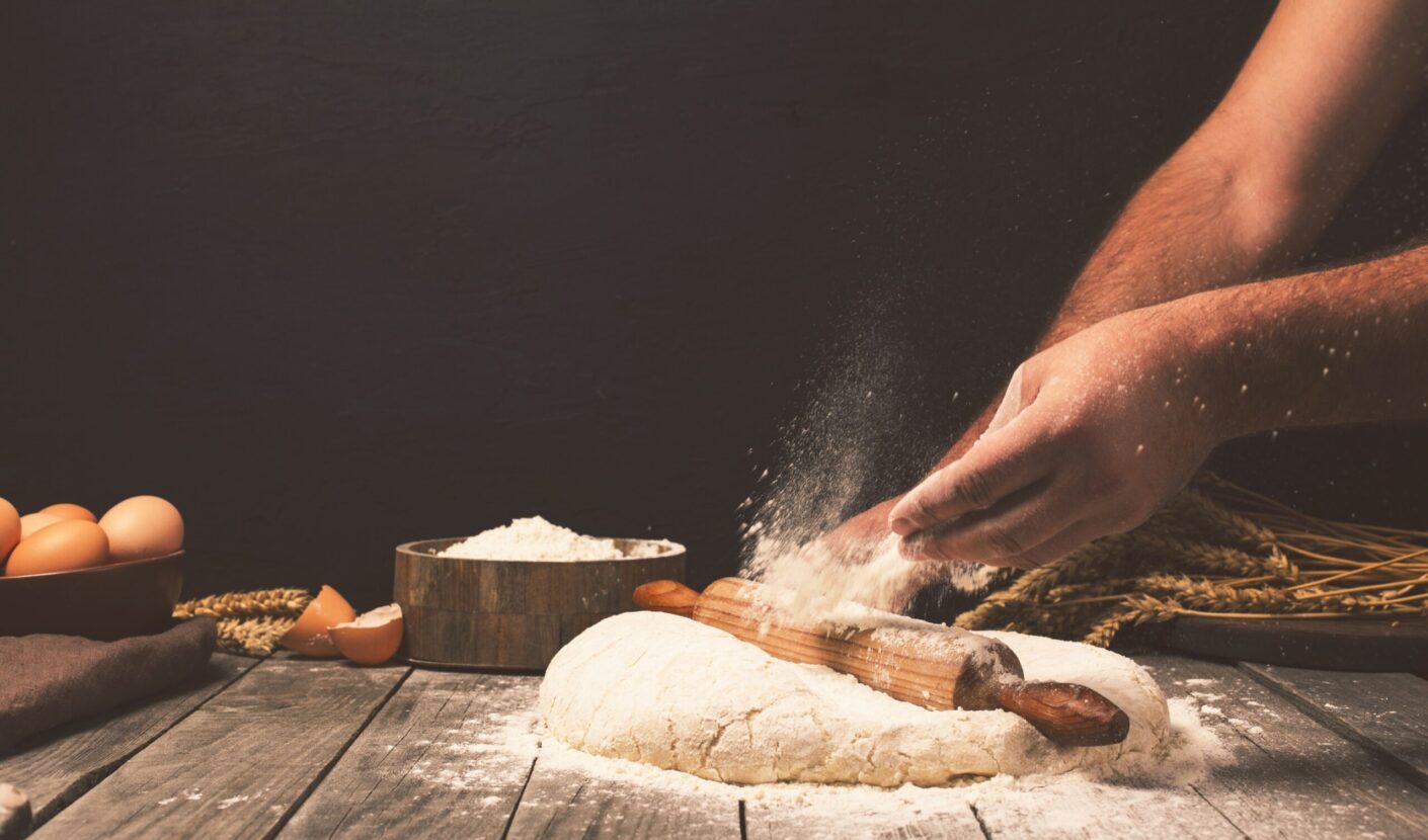 Process of working dough